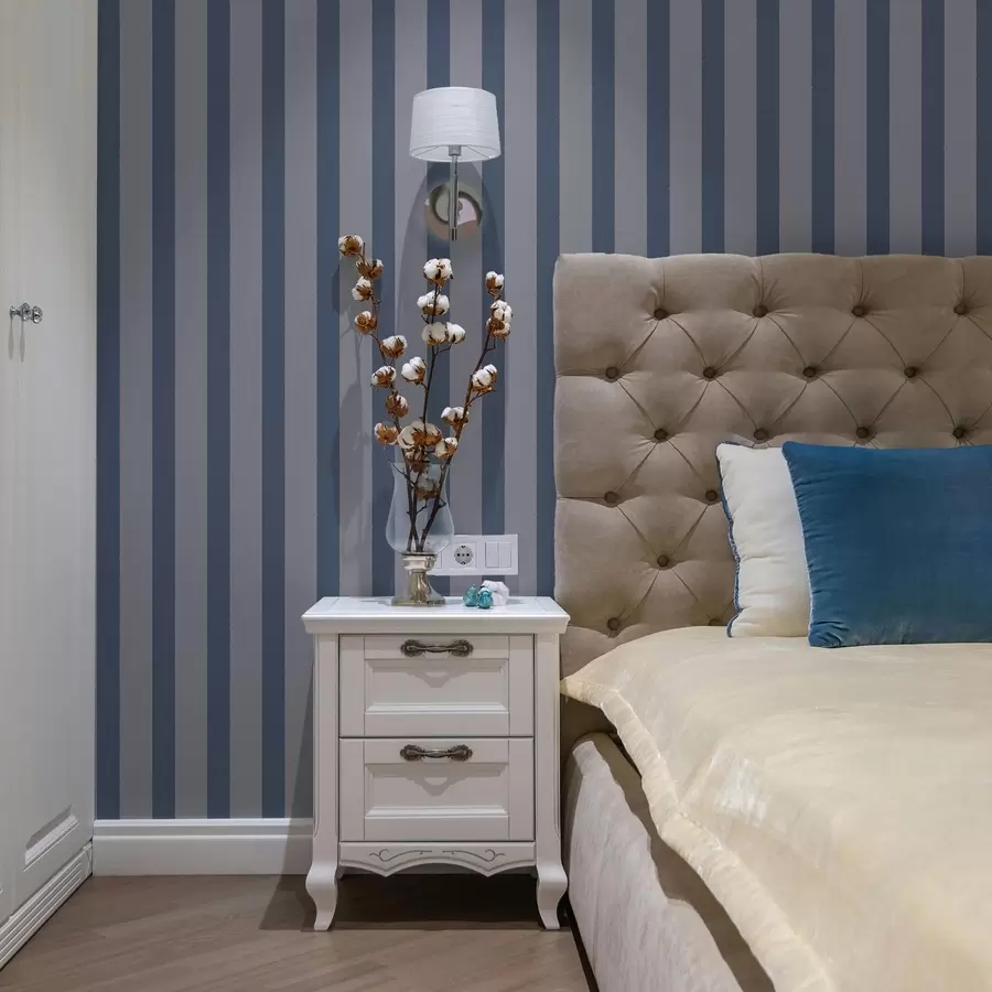 fotószőnyeg Kék és szürke függőleges csíkok a01180v1