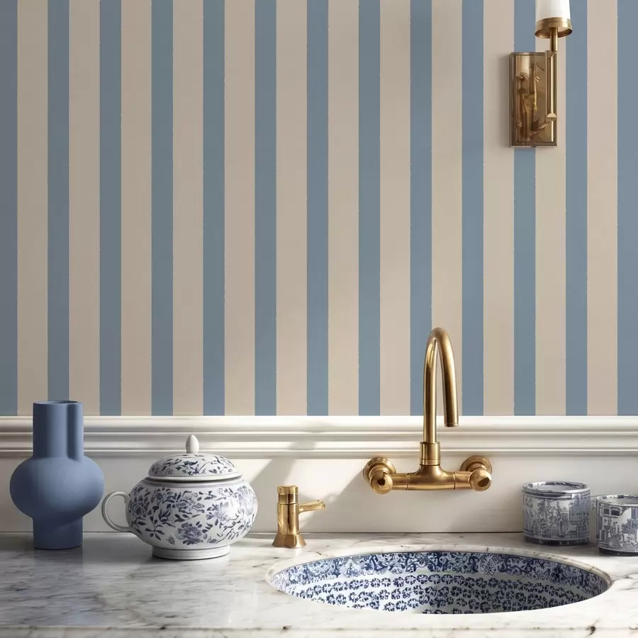 fotószőnyeg Bézs és világoskék függőleges csíkok a01180v3