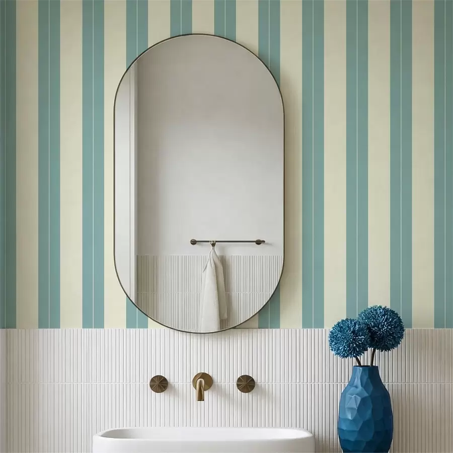 fotószőnyeg Kék függőleges csíkok minimalista stílusban a01181v5