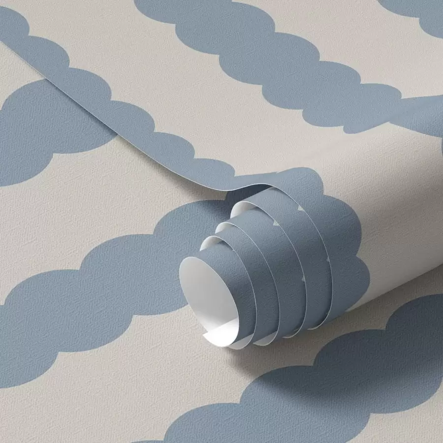 fotószőnyeg Kék hullámzó csíkok minimalista stílusban a01182