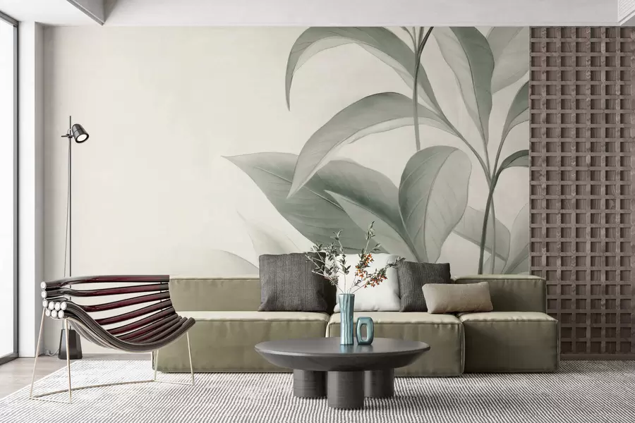 fotószőnyeg Finom textúrájú levelek w05453