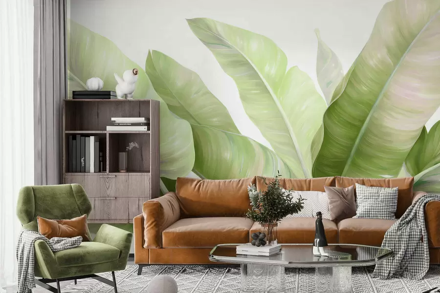 fotószőnyeg Nagy banánlevelek w05499