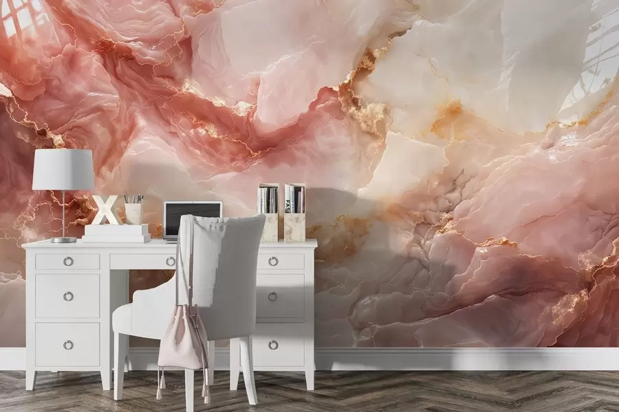 fotószőnyeg Rózsaszín márványmintázat w05519