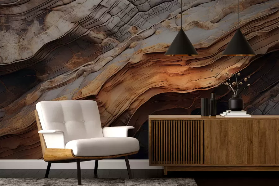 fotószőnyeg Sötét, gazdag fa textúra w05520