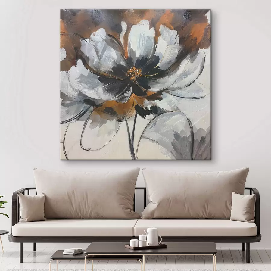 fotótapéta Absztrakció virággal s48696