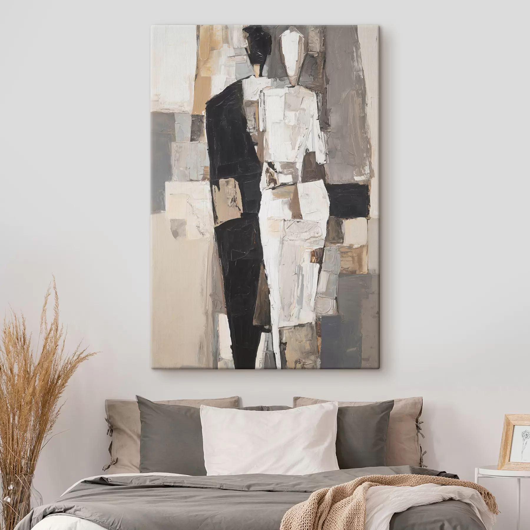 fotótapéta Egy pár absztrakt sziluettjei s48925