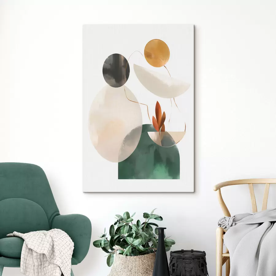 fotószőnyeg Geometrikus alakzatokból álló absztrakció s48963