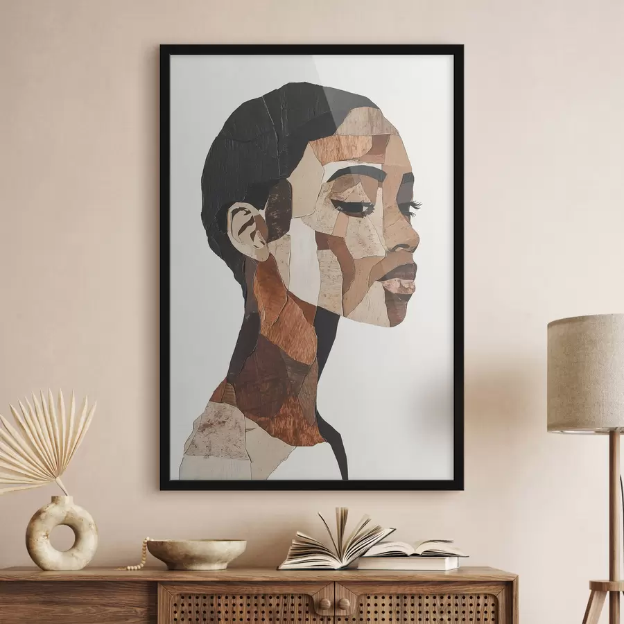 fotószőnyeg Női absztrakt portré f48922