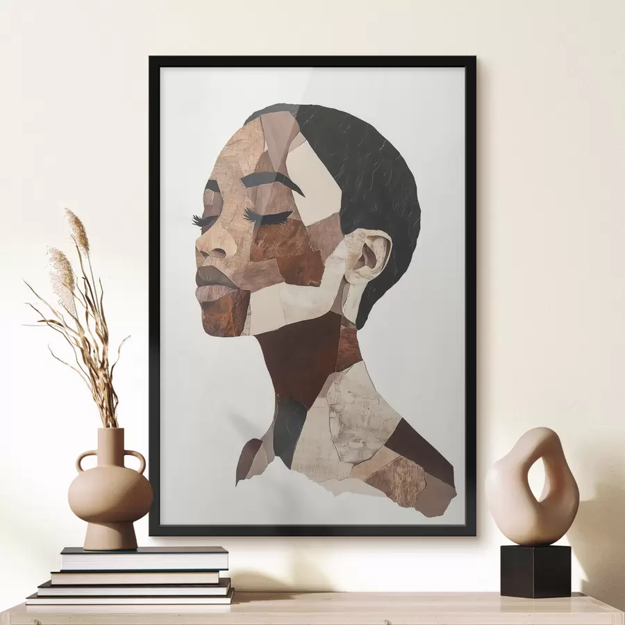 fotószőnyeg Női absztrakt portré f48923