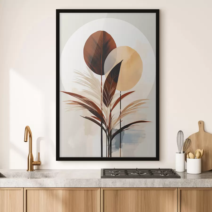 fotószőnyeg Absztrakció növényekkel f48926