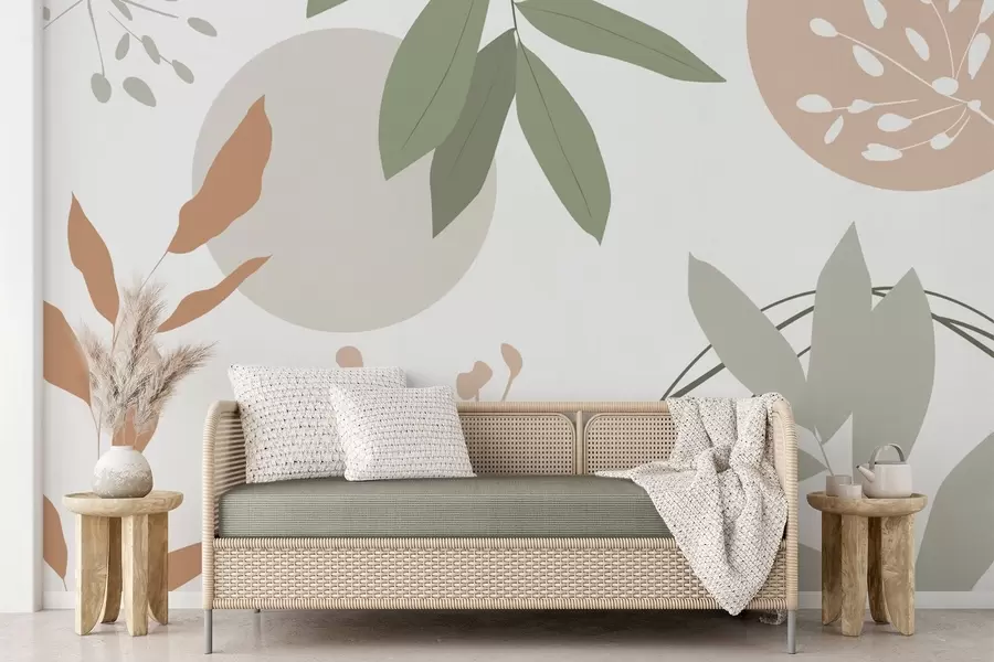 fotószőnyeg Absztrakció növényekkel w05552v2