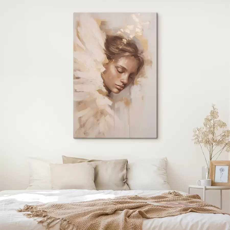 fotótapéta Lány angyalszárnyakkal s48980