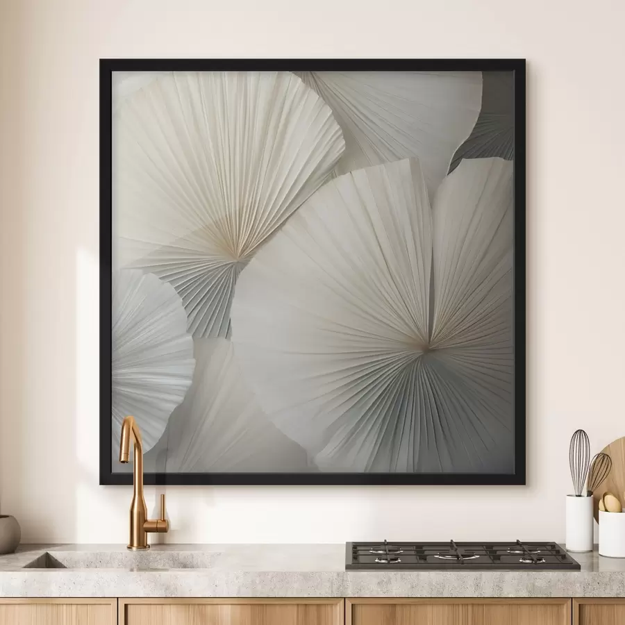 fotószőnyeg Könnyű, legyező alakú pálmalevelek f48978