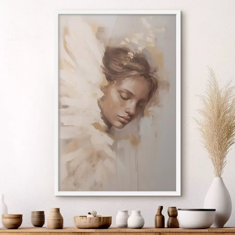 fotószőnyeg Lány angyalszárnyakkal f48980