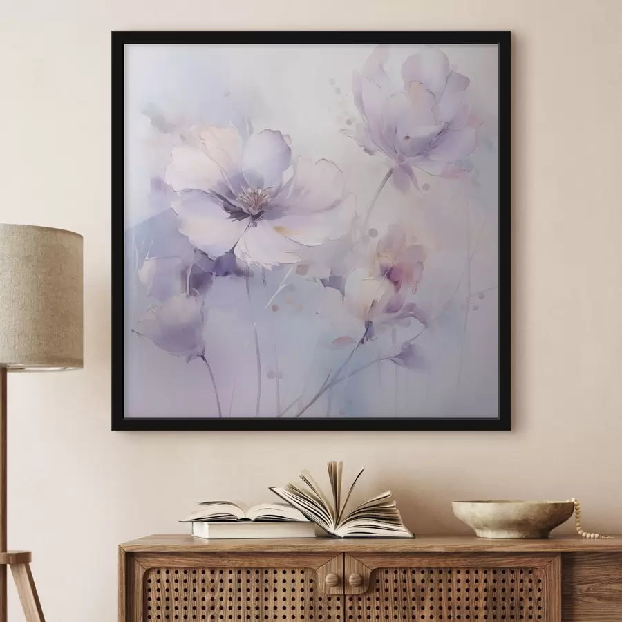 fotószőnyeg Stilizált virágok festményutánzat f48989