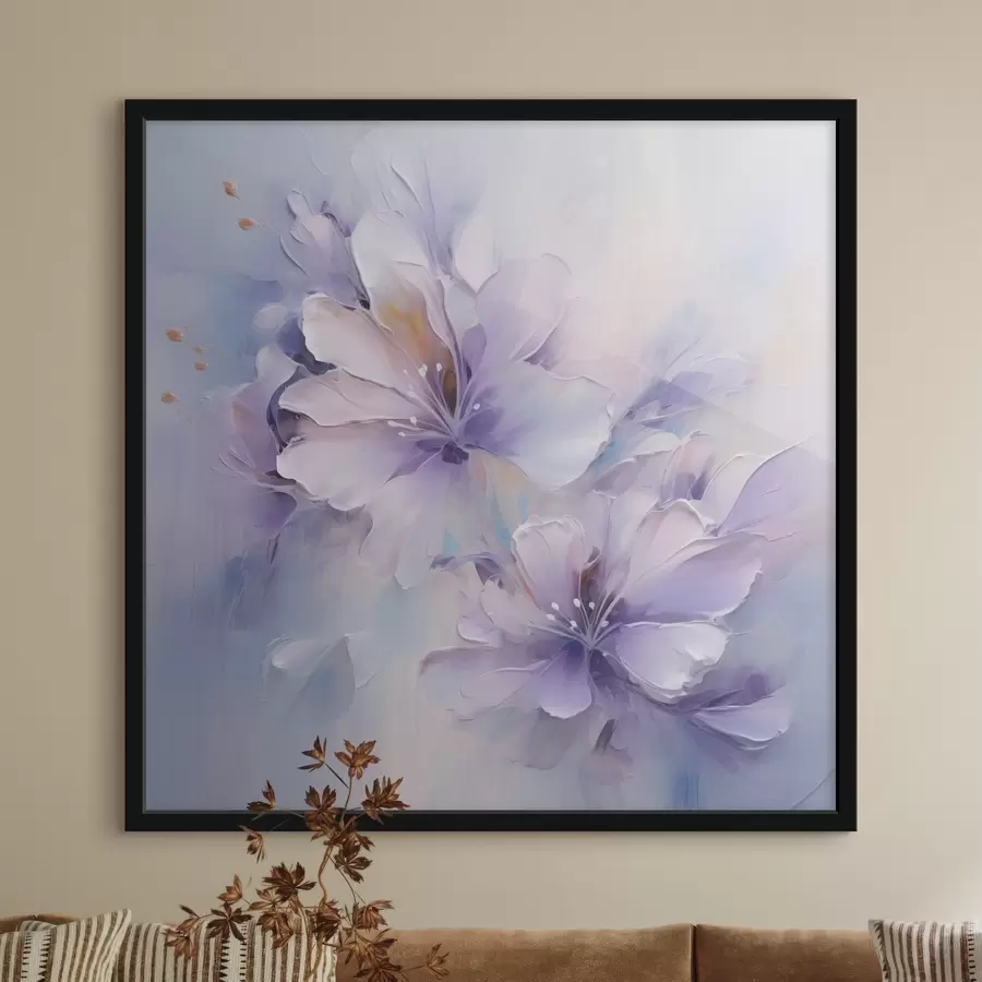 fotószőnyeg Stilizált virágok festményutánzat f48990