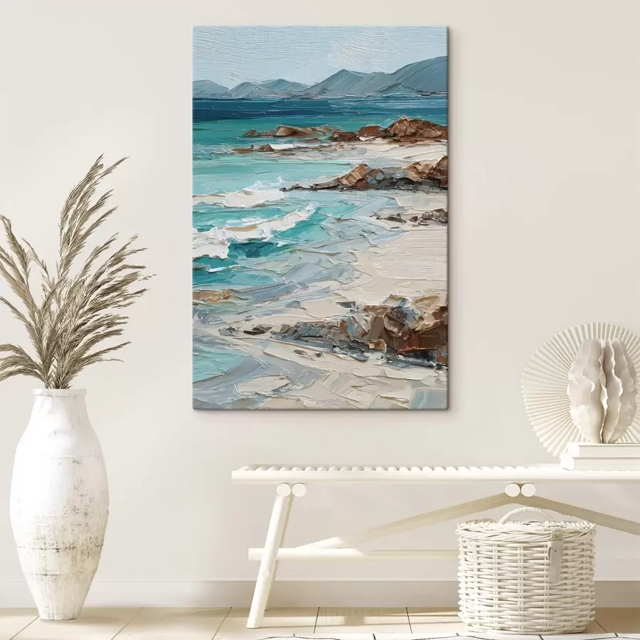 fotótapéta tengerparti táj sziklákkal s48996