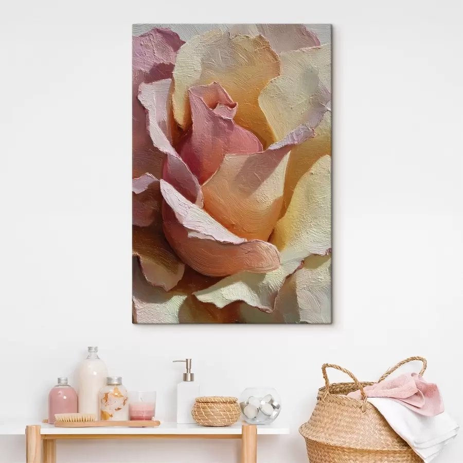 fotótapéta Festett virágminta s49032