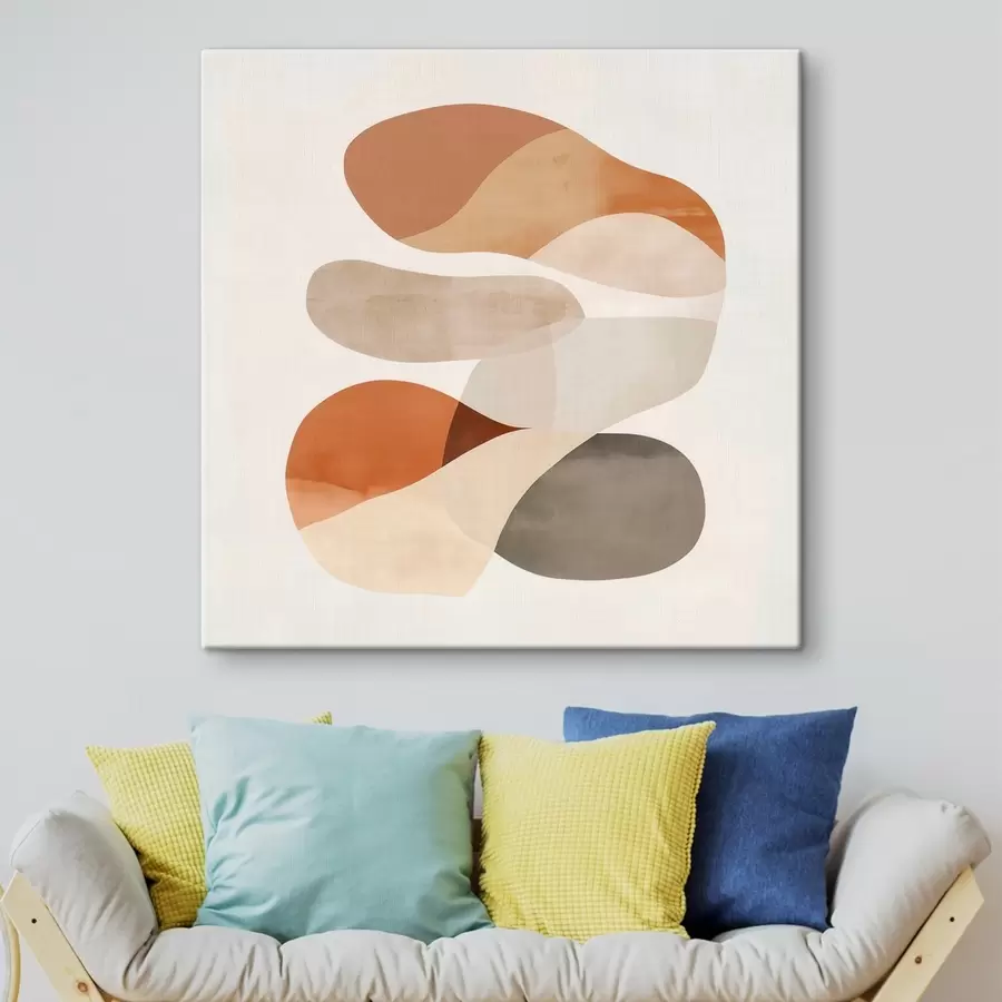 fotótapéta Átlátszó szirmok és lágy formák harmóniája minimalista stílusban s48864