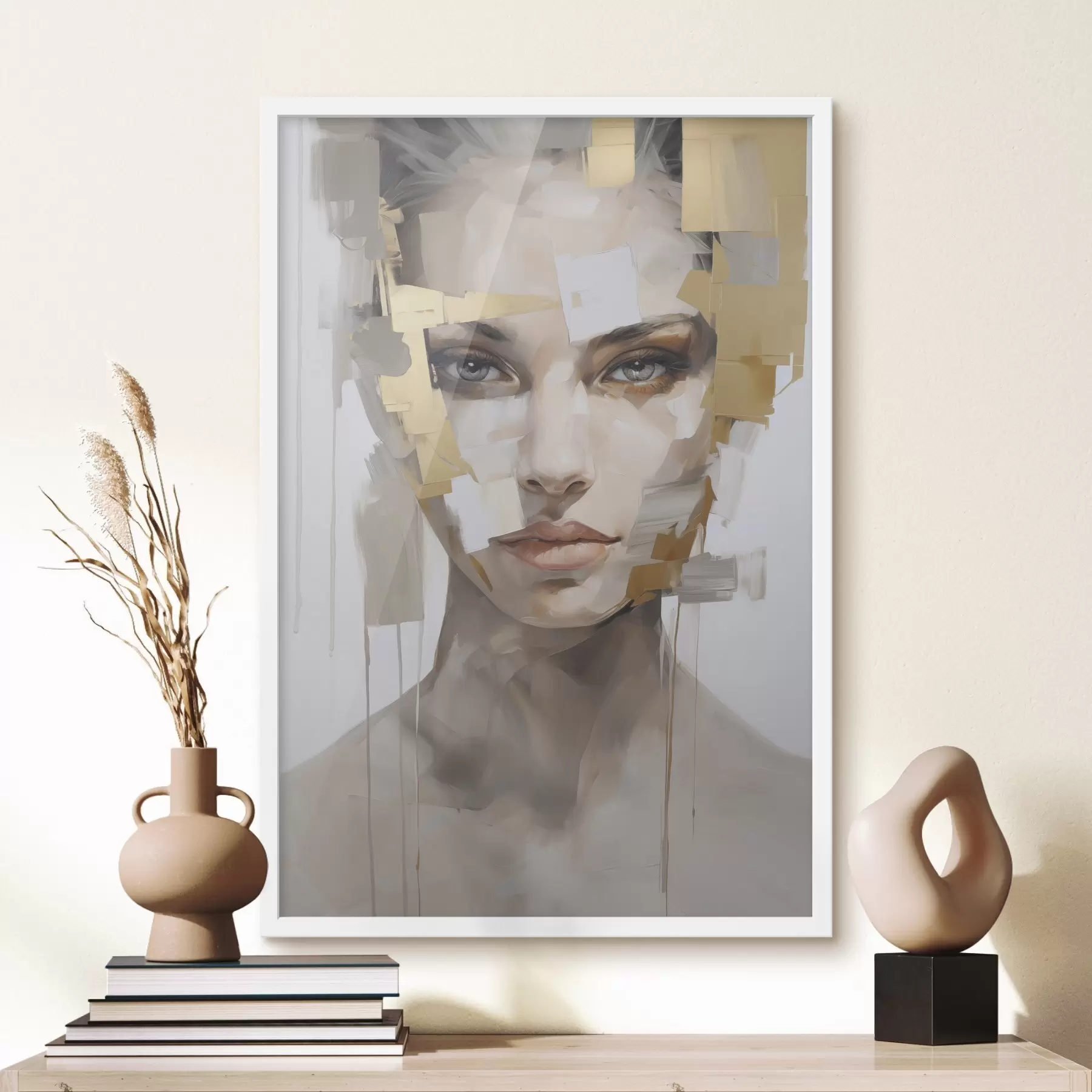 fotószőnyeg Modern absztrakt portré f49046