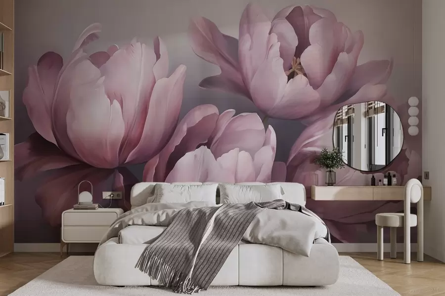 fotószőnyeg Absztrakt tulipánok utánzata w05593
