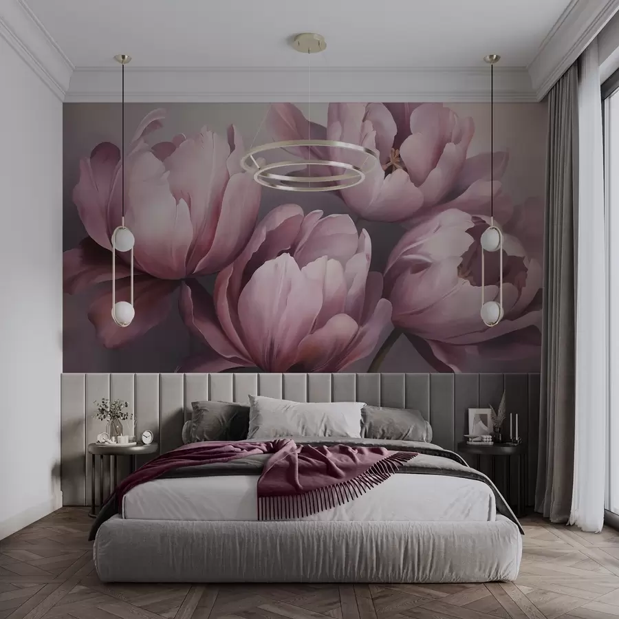 fotószőnyeg Absztrakt tulipánok utánzata w05593