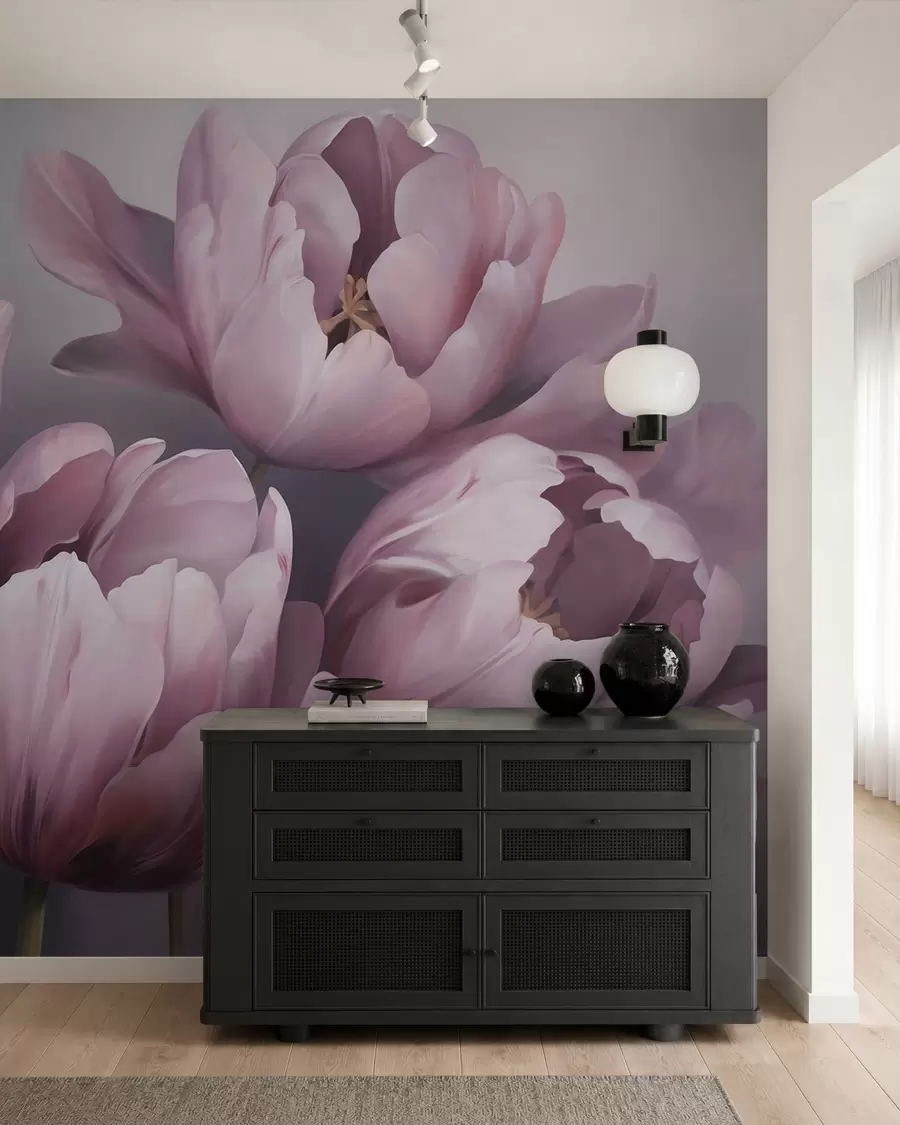 fotószőnyeg Absztrakt tulipánok utánzata w05593