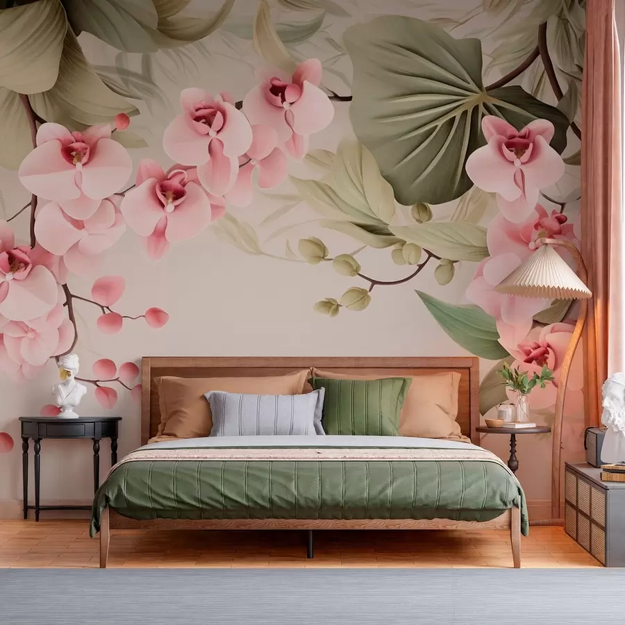 fotószőnyeg Orchideák, függő virágok w05619