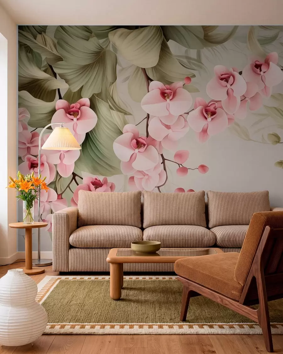fotószőnyeg Orchideák, függő virágok w05619