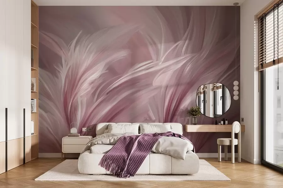 fotószőnyeg Elegáns tollak rózsaszín árnyalatokban w05658v1