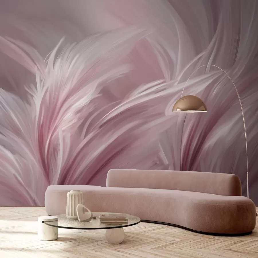 fotószőnyeg Elegáns tollak rózsaszín árnyalatokban w05658v1