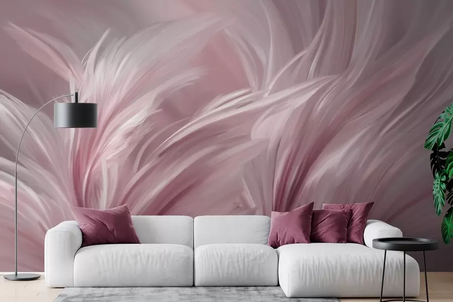 fotószőnyeg Elegáns tollak rózsaszín árnyalatokban w05658v1