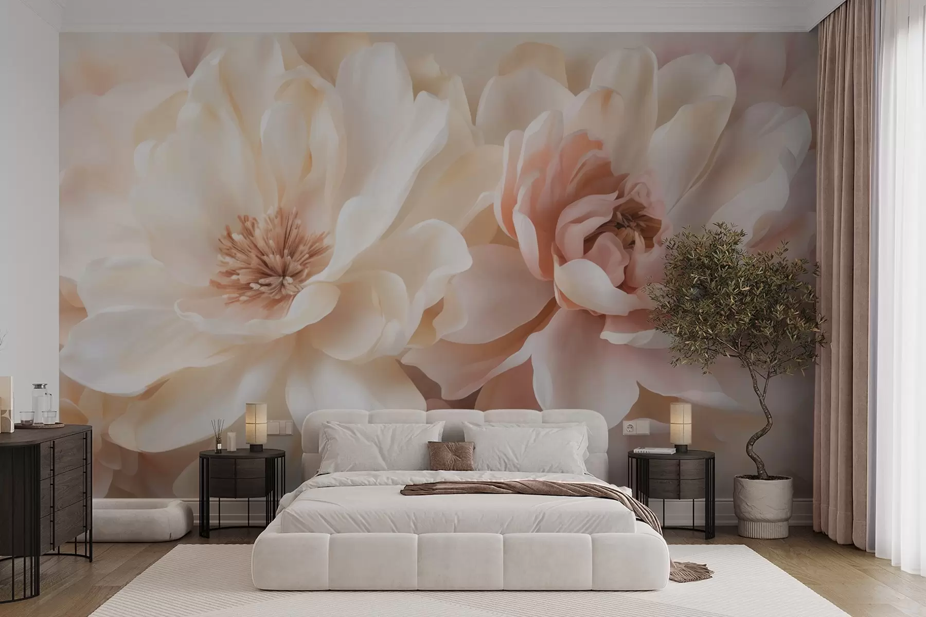fotószőnyeg Nagy virágok w05633