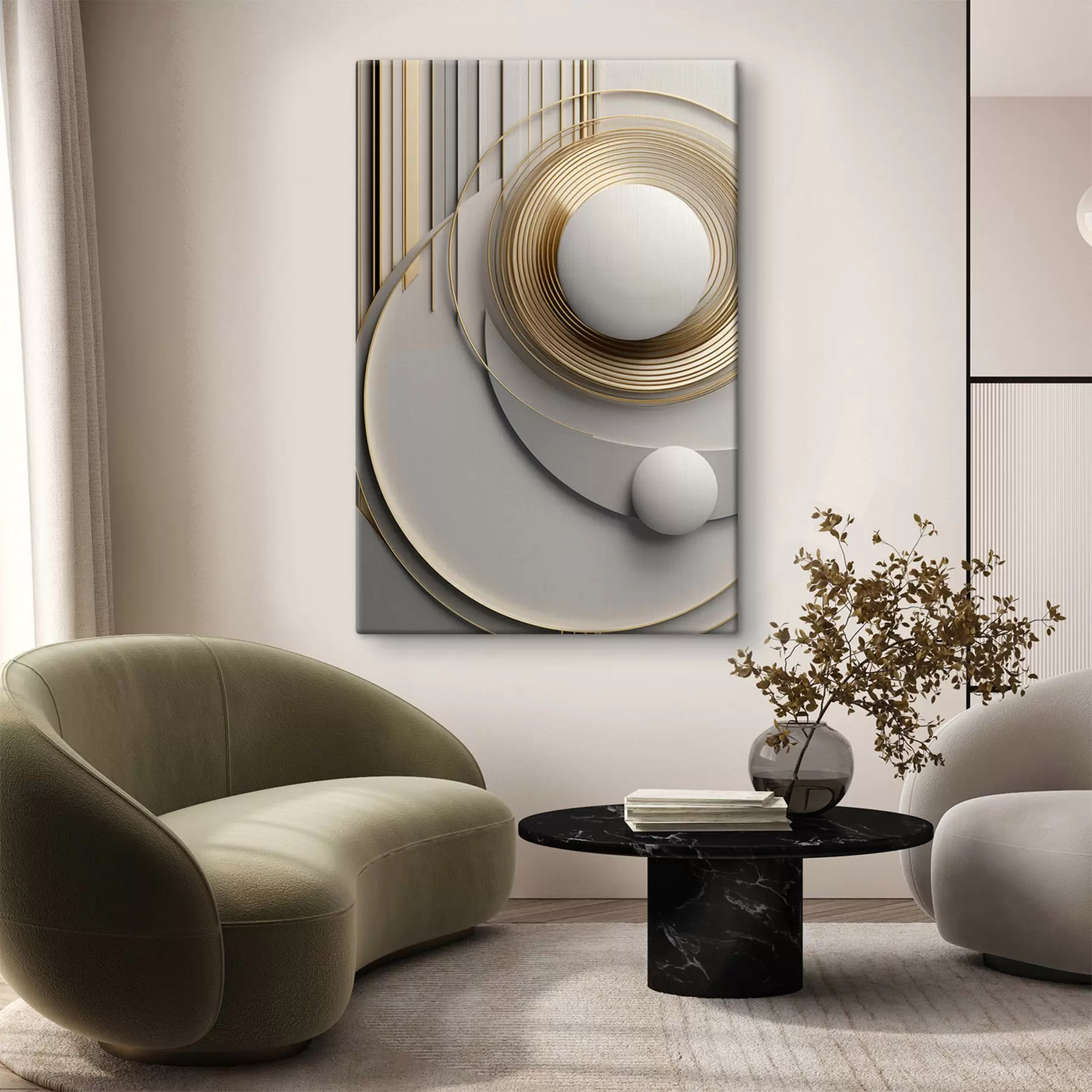 fotótapéta Absztrakt geometrikus kompozíció, texturált, modern, minimalista művészet s49499