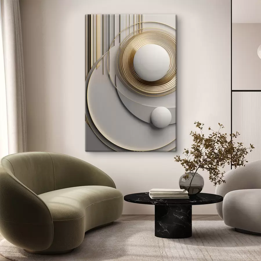 fotótapéta Absztrakt geometrikus kompozíció, texturált, modern, minimalista művészet s49499