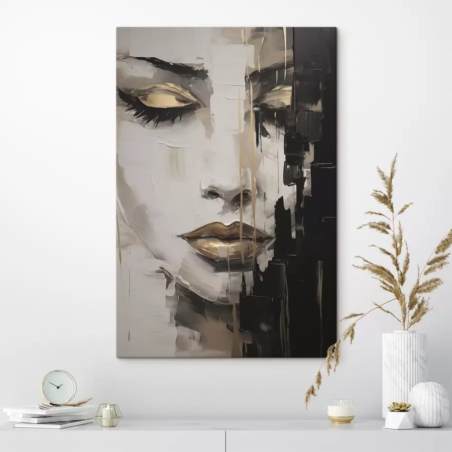 fotótapéta Modern női portré festményutánzat s49507