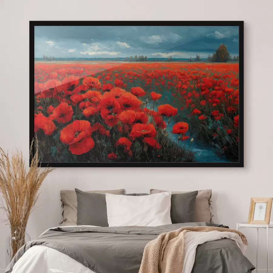 fotószőnyeg Mákmező f49631