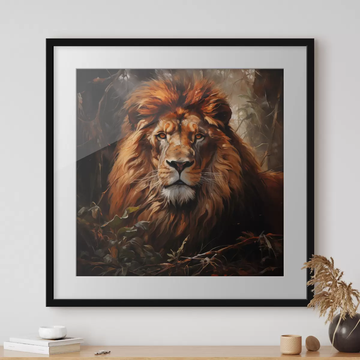 Plakát a sziklán Lion f49665