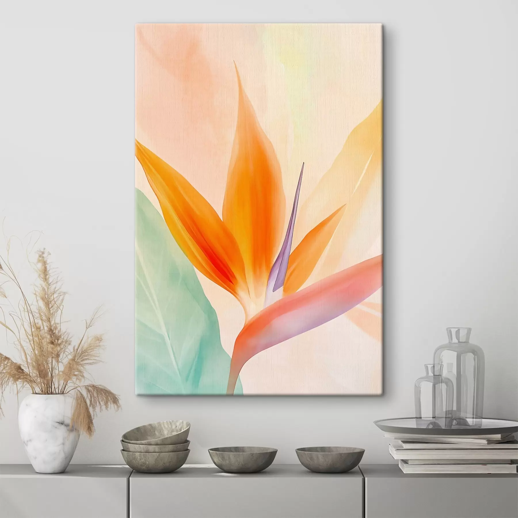 fotótapéta Trópusi strelitzia virág s49379