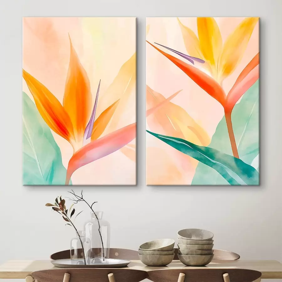 fotótapéta Trópusi strelitzia virág m30605