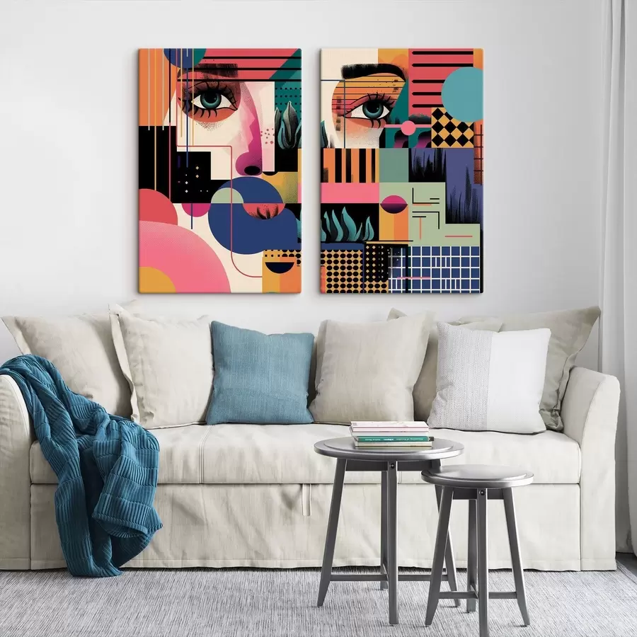fotótapéta Geometrikus pop-art absztrakció m30663