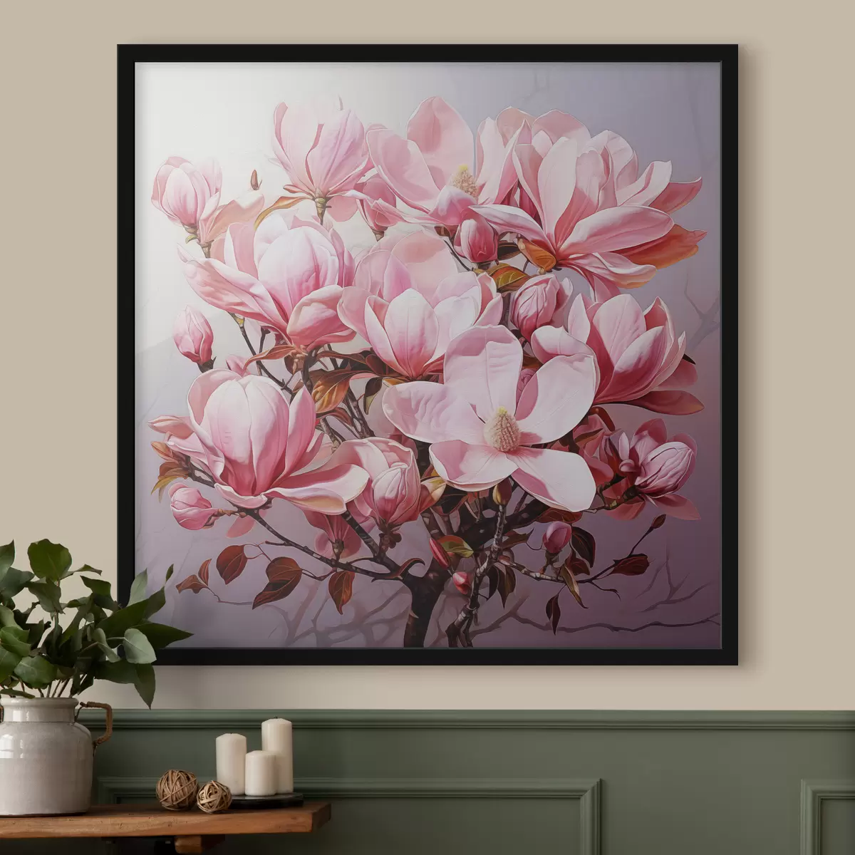 Plakát a sziklán Magnolia Bloom f49849