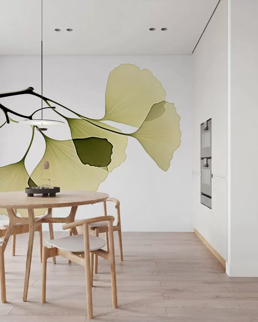 fotószőnyeg Ginkgo-levélraj w09968
