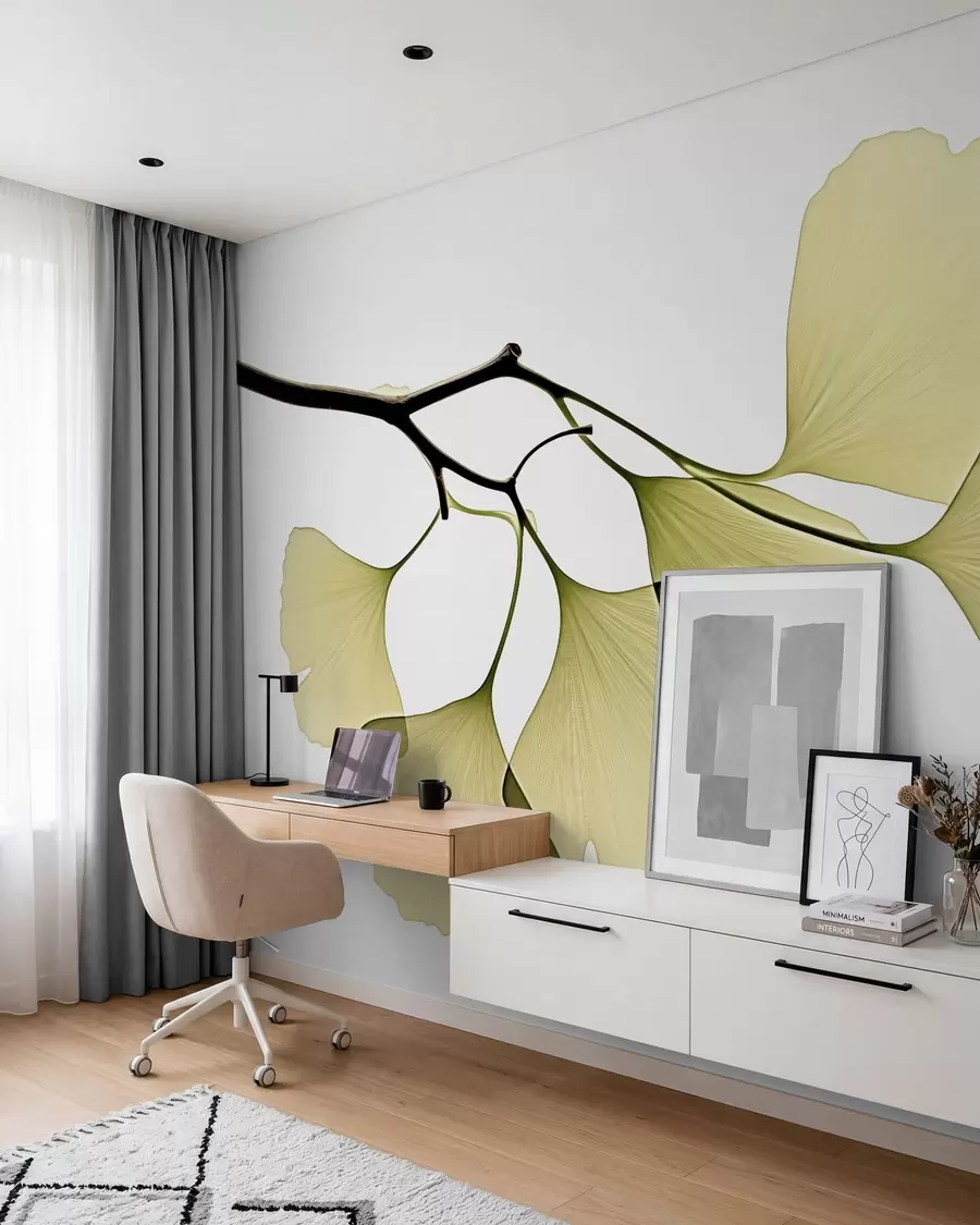 fotószőnyeg Ginkgo-levélraj w09968