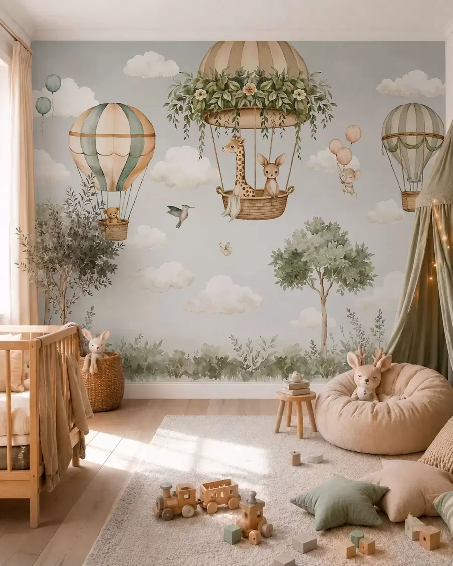 fotószőnyeg Hőlégballonos kalandok w05738