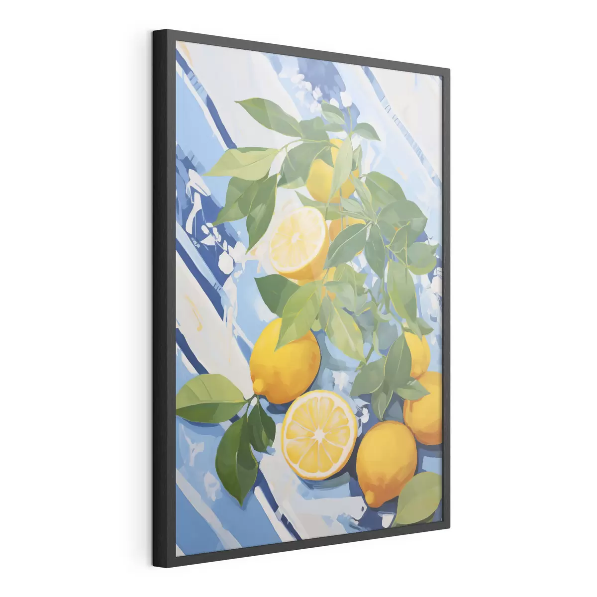 Plakát a sziklán Citromok, festményutánzat f50066