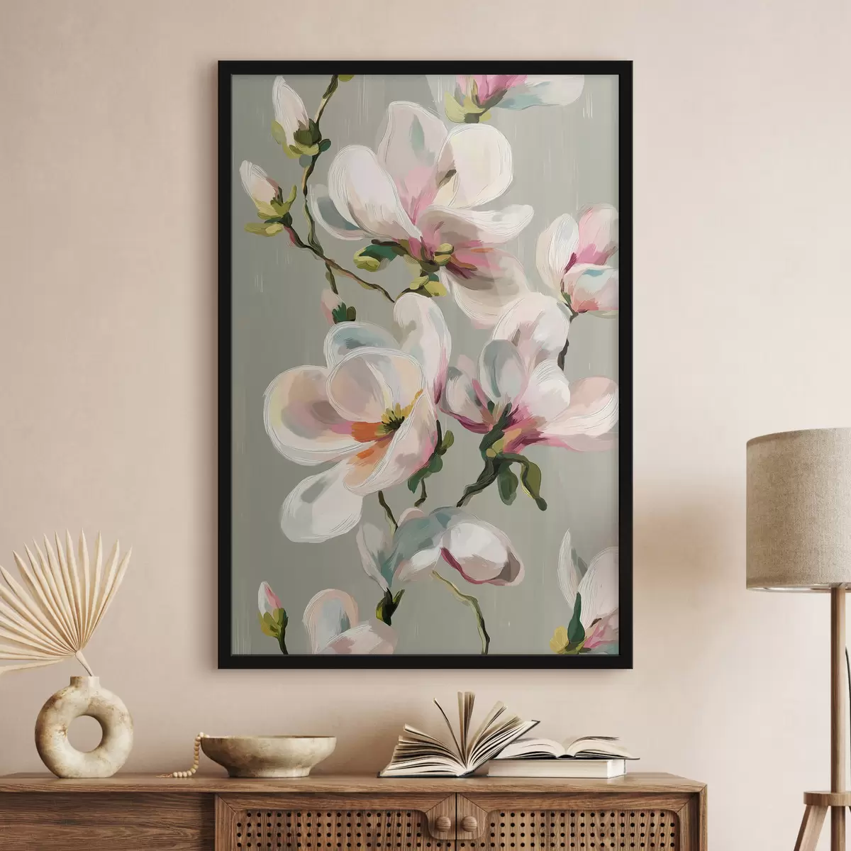 Plakát a sziklán A festői Magnolia f50128