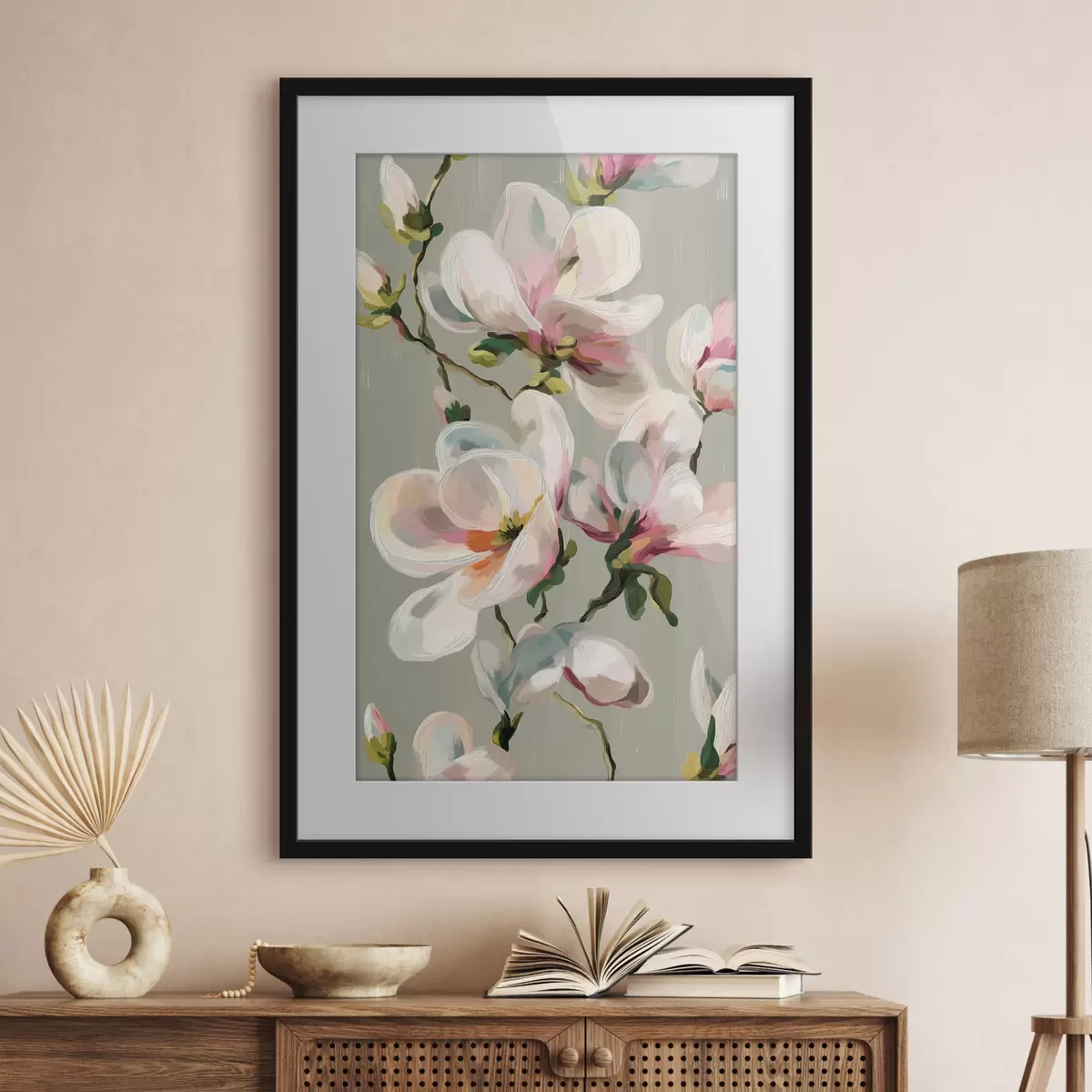 Plakát a sziklán A festői Magnolia f50128