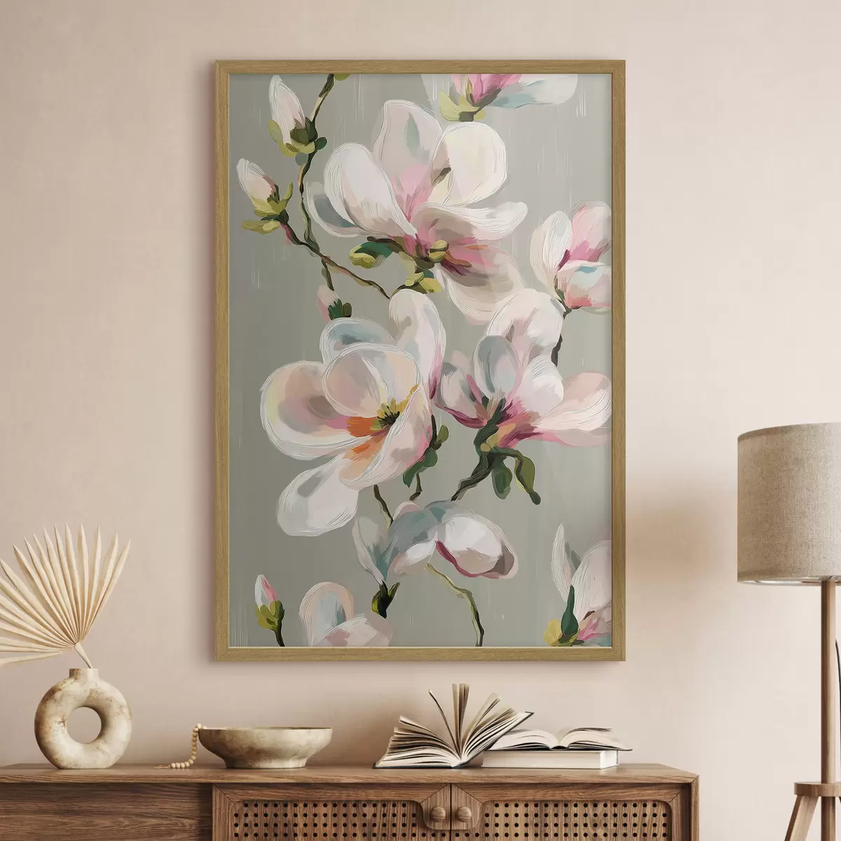 Plakát a sziklán A festői Magnolia f50128
