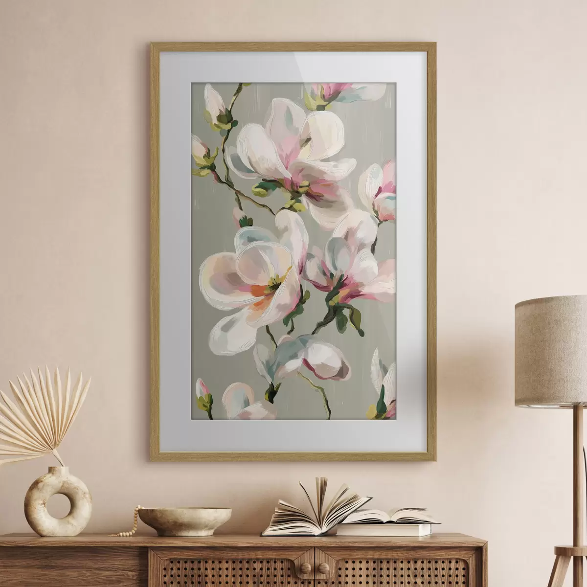 Plakát a sziklán A festői Magnolia f50128